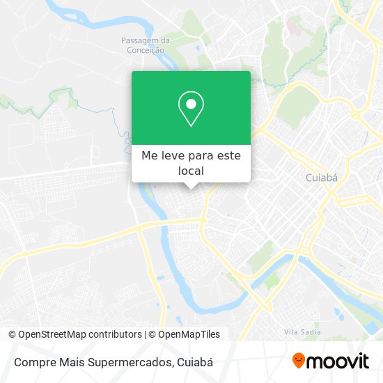 Compre Mais Supermercados mapa