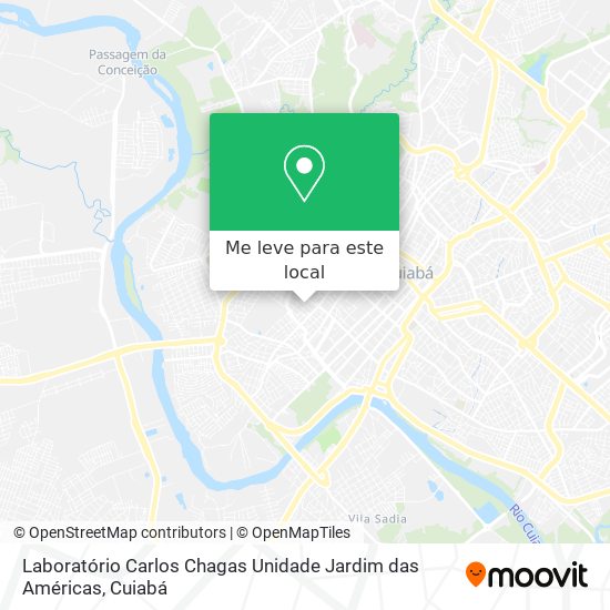 Laboratório Carlos Chagas Unidade Jardim das Américas mapa