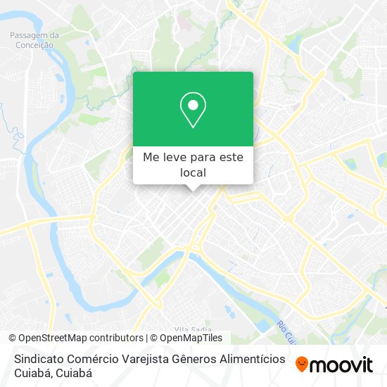 Sindicato Comércio Varejista Gêneros Alimentícios Cuiabá mapa