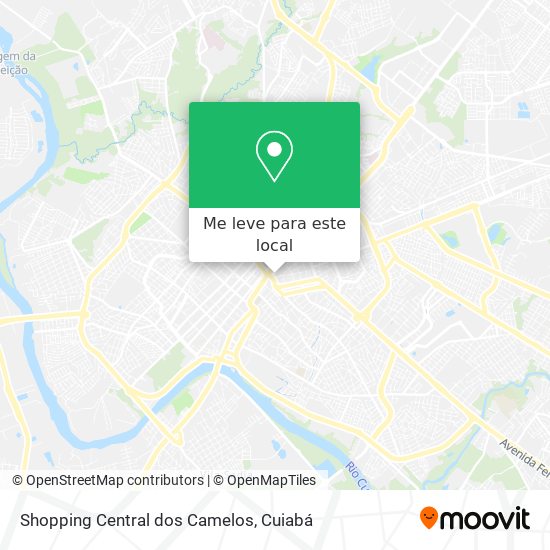 Shopping Central dos Camelos mapa