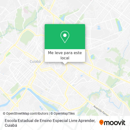 Escola Estadual de Ensino Especial Livre Aprender mapa