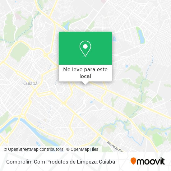 Comprolim Com Produtos de Limpeza mapa