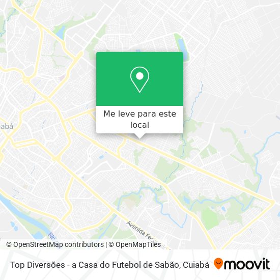 Top Diversões - a Casa do Futebol de Sabão mapa