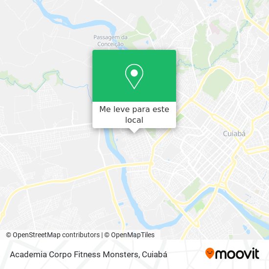 Academia Corpo Fitness Monsters mapa