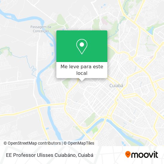 EE Professor Ulisses Cuiabáno mapa