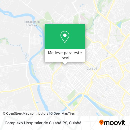 Complexo Hospitalar de Cuiabá-PS mapa