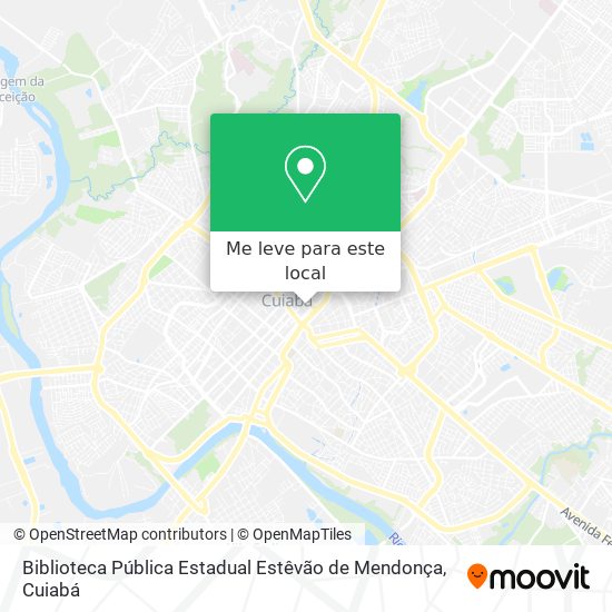 Biblioteca Pública Estadual Estêvão de Mendonça mapa