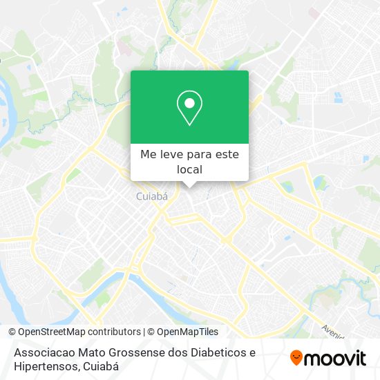Associacao Mato Grossense dos Diabeticos e Hipertensos mapa