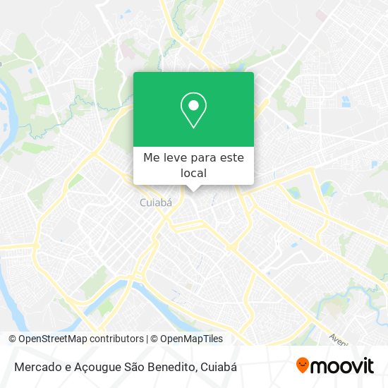 Mercado e Açougue São Benedito mapa