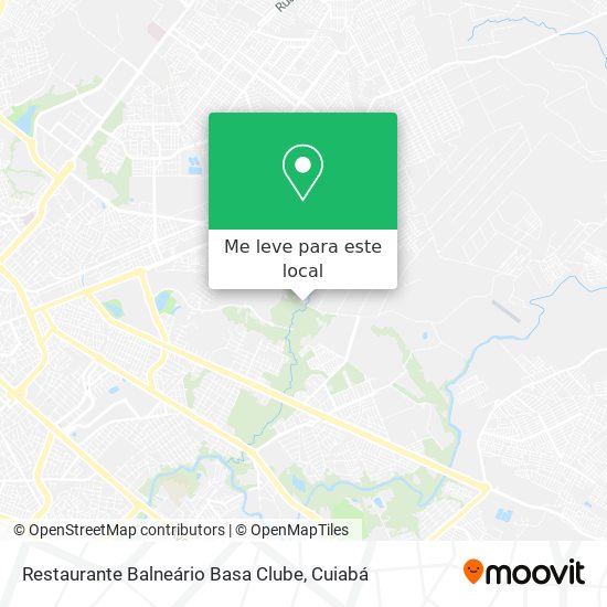 Restaurante Balneário Basa Clube mapa
