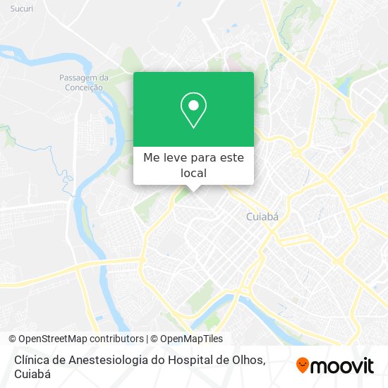 Clínica de Anestesiologia do Hospital de Olhos mapa