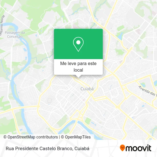 Rua Presidente Castelo Branco mapa