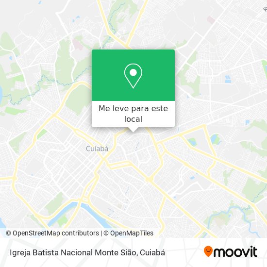 Igreja Batista Nacional Monte Sião mapa