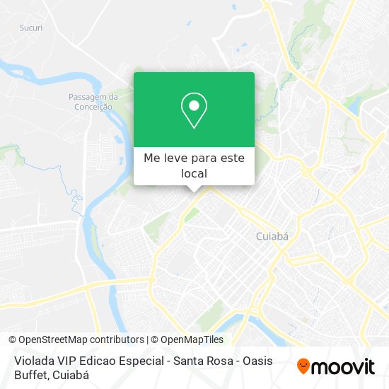 Violada VIP Edicao Especial - Santa Rosa - Oasis Buffet mapa