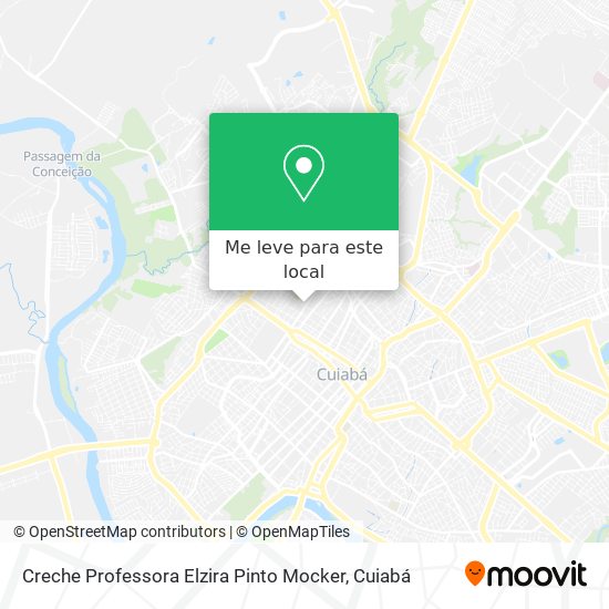 Creche Professora Elzira Pinto Mocker mapa