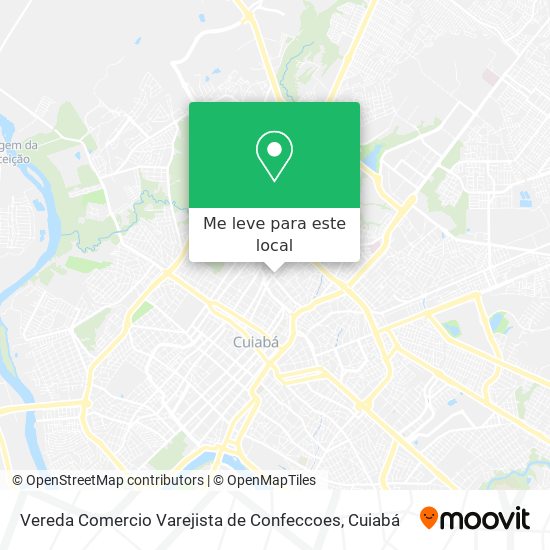 Vereda Comercio Varejista de Confeccoes mapa
