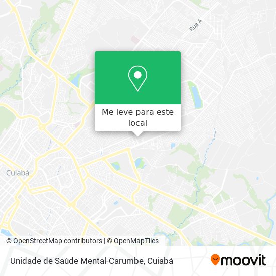 Unidade de Saúde Mental-Carumbe mapa