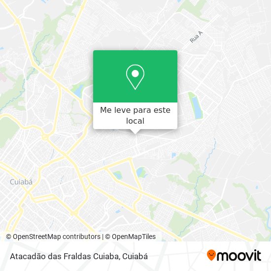 Atacadão das Fraldas Cuiaba mapa