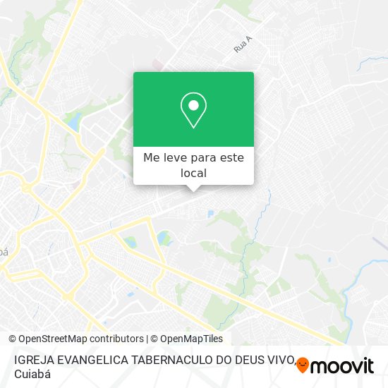 IGREJA EVANGELICA TABERNACULO DO DEUS VIVO mapa