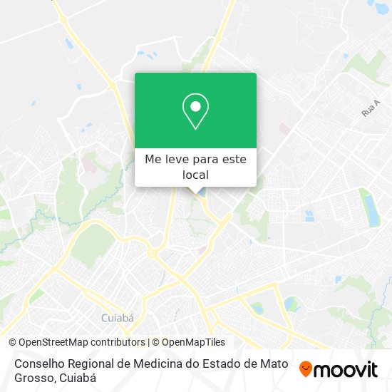 Conselho Regional de Medicina do Estado de Mato Grosso mapa