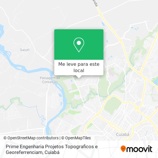 Prime Engenharia Projetos Topograficos e Georeferrenciam mapa