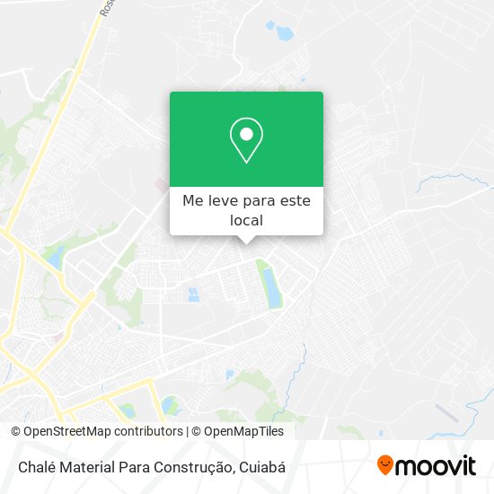 Chalé Material Para Construção mapa
