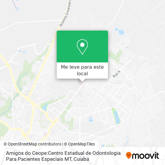 Amigos do Ceope:Centro Estadual de Odontologia Para Pacientes Especiais MT mapa