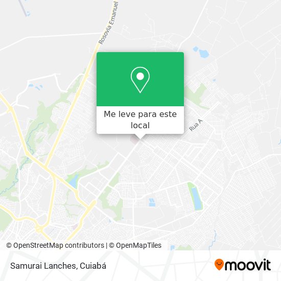 Samurai Lanches mapa