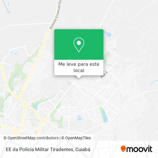 EE da Policia Militar Tiradentes mapa