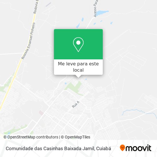 Comunidade das Casinhas Baixada Jamil mapa