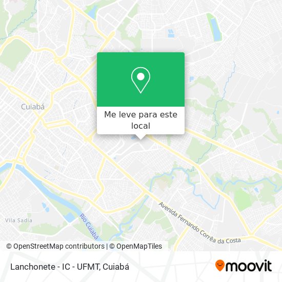 Lanchonete - IC - UFMT mapa