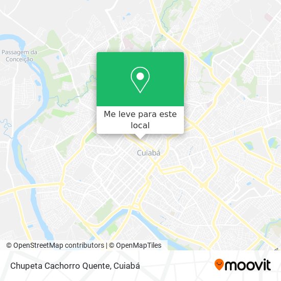Chupeta Cachorro Quente mapa