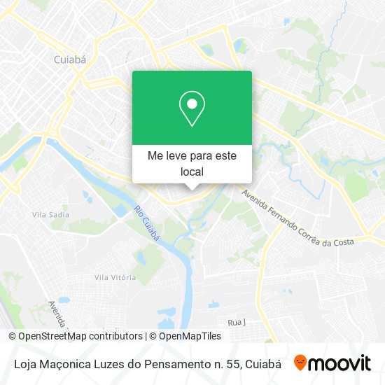 Loja Maçonica Luzes do Pensamento n. 55 mapa