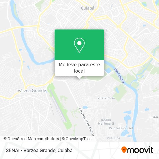 SENAI - Varzea Grande mapa