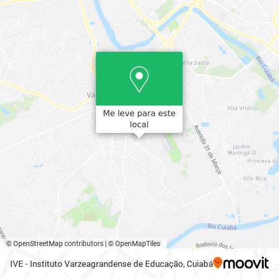 IVE - Instituto Varzeagrandense de Educação mapa