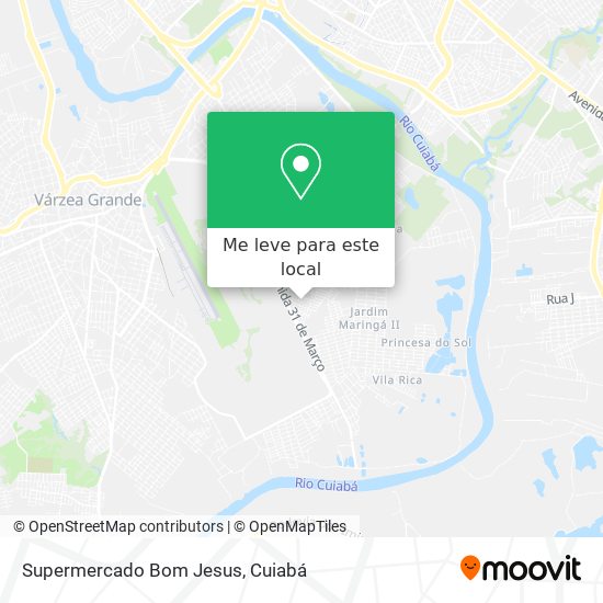 Supermercado Bom Jesus mapa