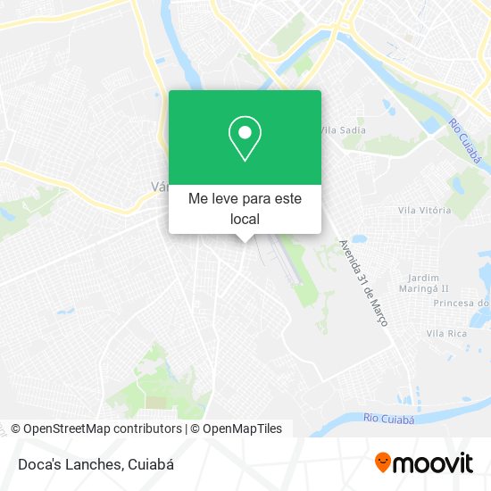Doca's Lanches mapa