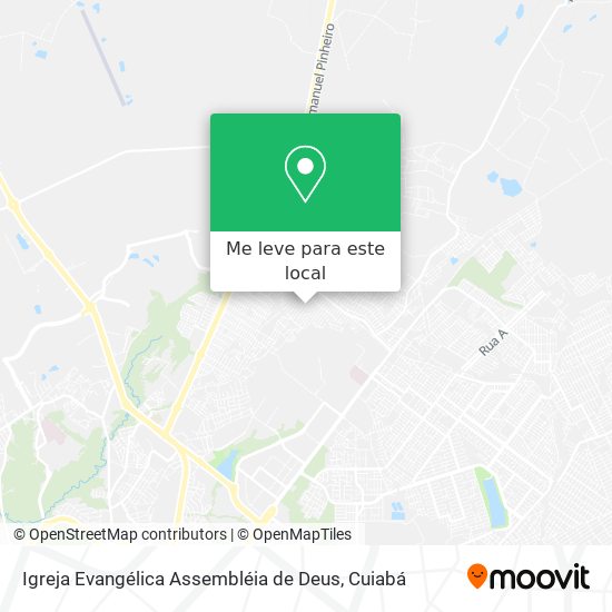 Igreja Evangélica Assembléia de Deus mapa