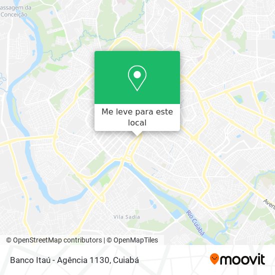 Banco Itaú - Agência 1130 mapa