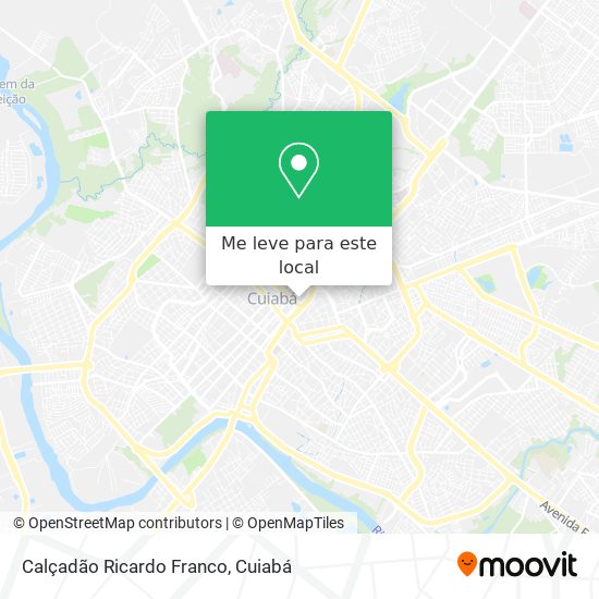 Calçadão Ricardo Franco mapa