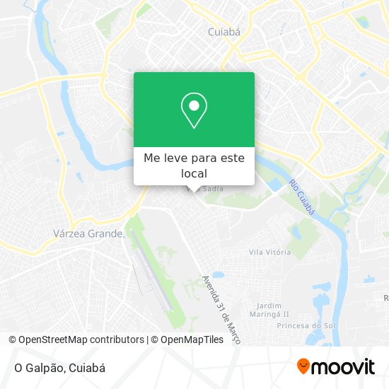 O Galpão mapa