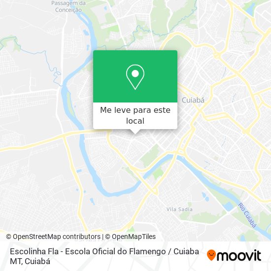 Escolinha Fla - Escola Oficial do Flamengo / Cuiaba MT mapa