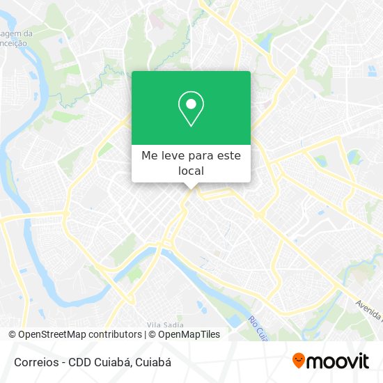 Correios - CDD Cuiabá mapa