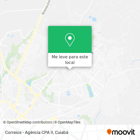 Correios - Agência CPA II mapa