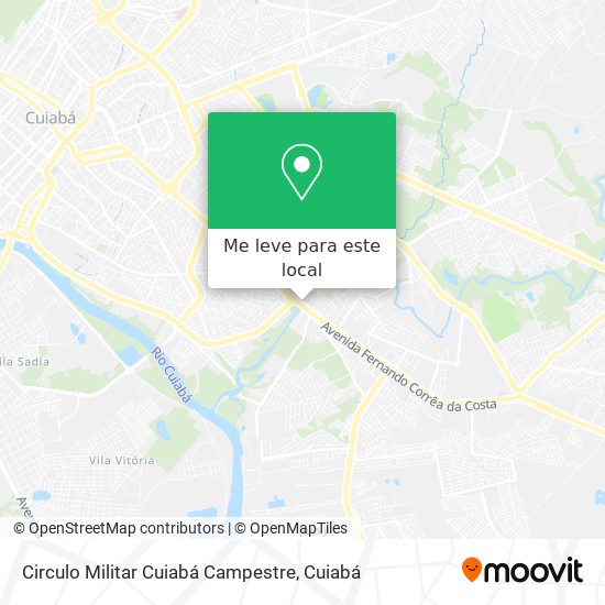 Circulo Militar Cuiabá Campestre mapa