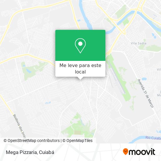Mega Pizzaria mapa