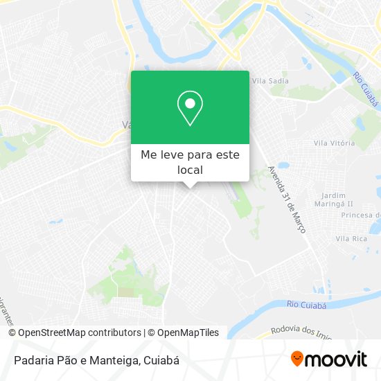 Padaria Pão e Manteiga mapa