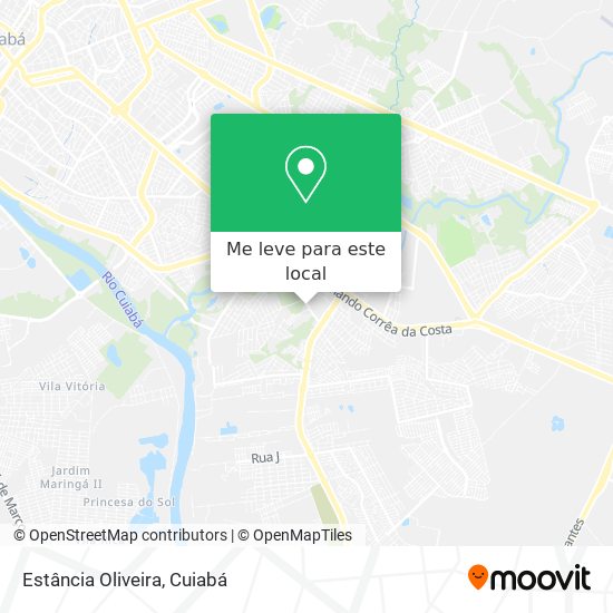 Estância Oliveira mapa