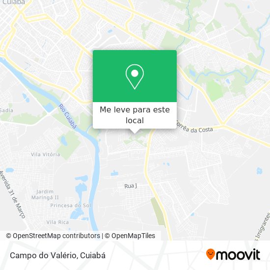 Campo do Valério mapa