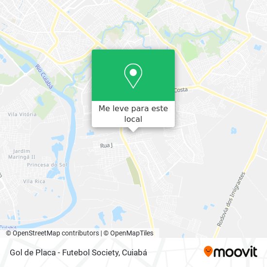 Gol de Placa - Futebol Society mapa